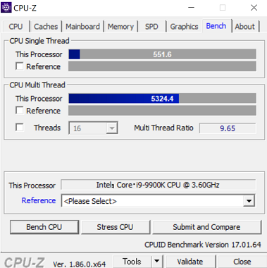 DAIV-NG7700U1-M2SS CPUZ Core i9-9900K