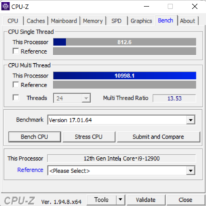 DAIV Z9,レビュー,性能,CPU,Core i9-12900,ベンチマーク,ブログ,